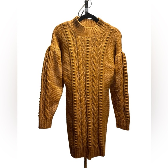 525 American Airspun Cable-knit sweater dress size L - Picture 6 of 11